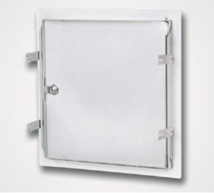 Drzwiczki rewizyjne z blachy stalowej System B3 z zamkiem okrągłocylindrowym T-BZWFF