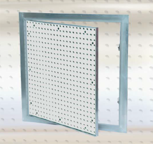 Aluminiowa klapa rewizyjna z płytą perforowaną system F1/F2 T-FG1/FG2_PFF