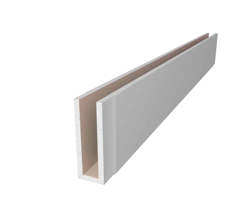 Osłona karnisza z profilu U55 P-FG08