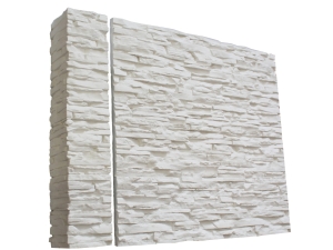 Kamień dekoracyjny - Piaskowiec drobny - narożnik boczny 3D gipsowy  T-p-112N