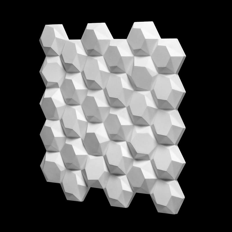 Dekoracyjny panel ścienny 3D z gipsu - model 10 - 50x50.jpg