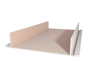 Podwójna półka sufitowa na oświetlenie LED - 70 cm - 1,2mb P-FG16A