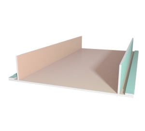 Podwójna półka sufitowa na oświetlenie LED - 70 cm - 1,2mb - zielona płyta P-FG16AZ