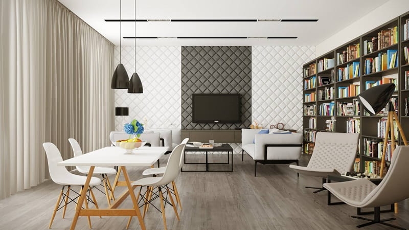 Dekoracyjny panel ścienny 3D z gipsu - model 3 - wizualizacja i inspiracja (2).jpg