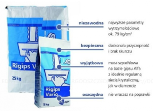 Masa szpachlowa VARIO RIGIPS 5kg T-AC04