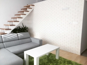 Stara cegła z fugą - Biała - Narożnik T-20F1-34040SZ