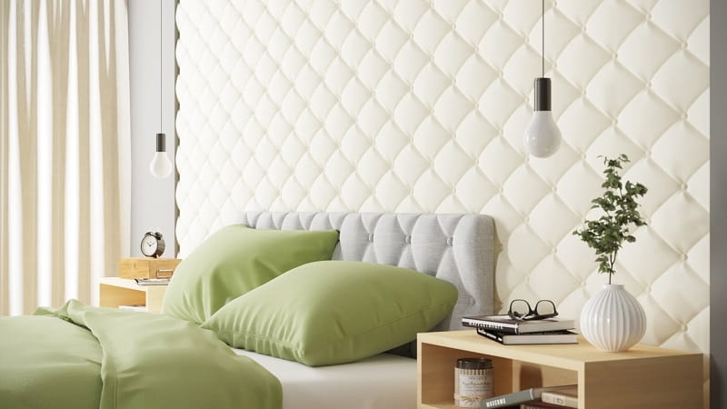 Dekoracyjny panel ścienny 3D z gipsu - model 4 - wizualizacja i inspiracja sypialnia (1).jpg