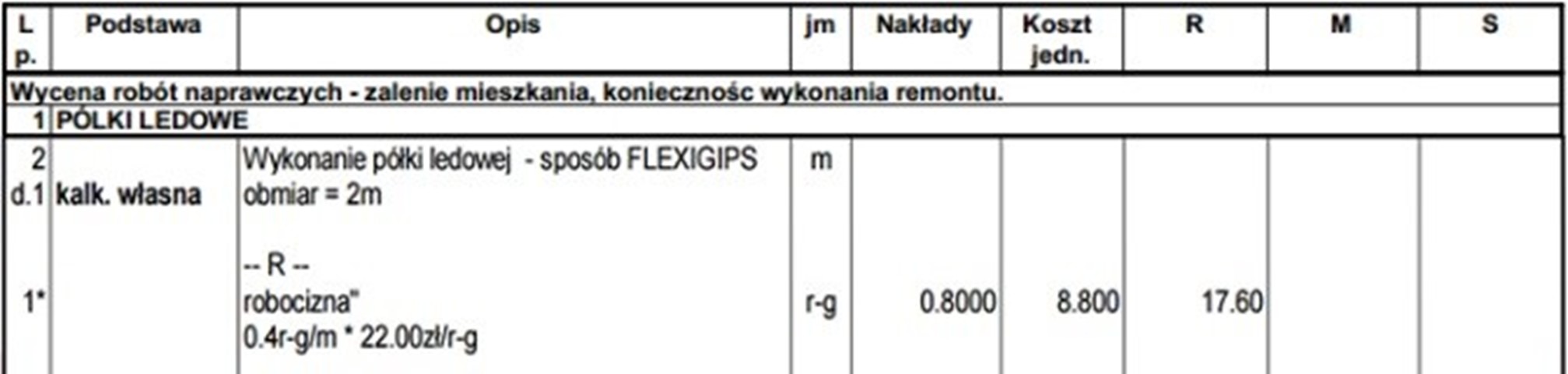 kalkulator remontu GK